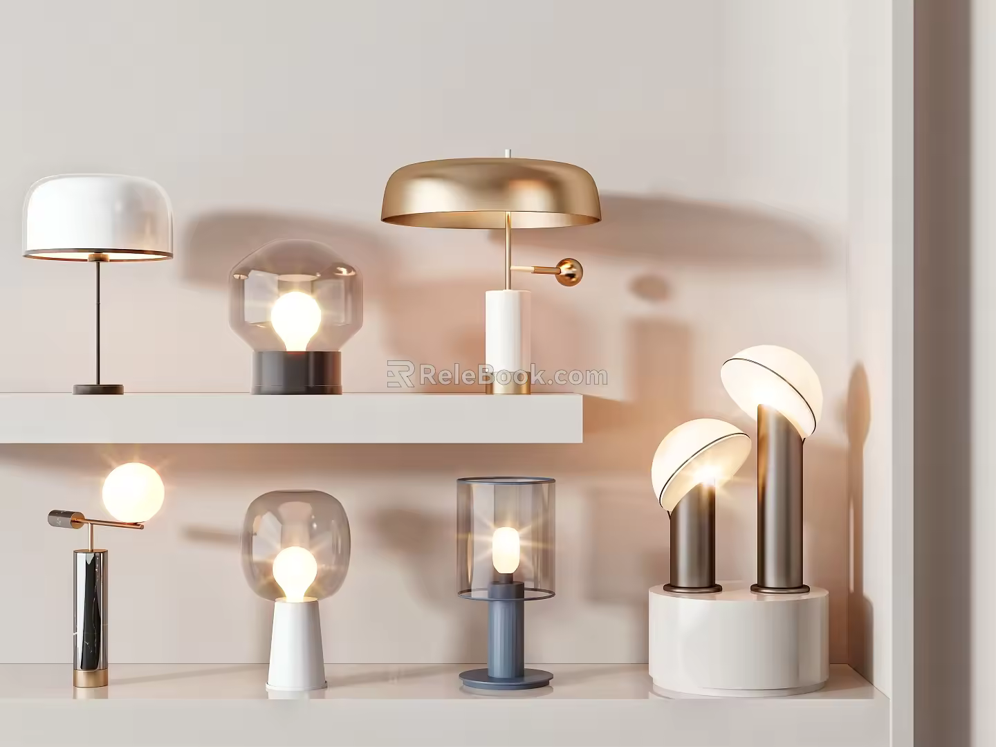 Modern table lamp 3d model