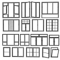 modern casement window sliding window architectural window 3d model