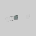 Modern Shower Sauna Glass Enclosure With Silver Frame And Handle Design
