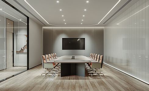 Modern Meeting Room Meeting Table and Chair 3d model