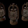 Industrial LOFT Kerosene Lamp Oil Lamp 3d model