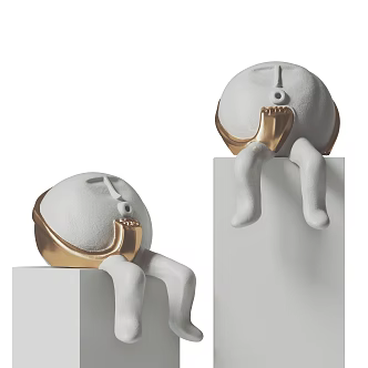 Modern fashion ornaments 3d model