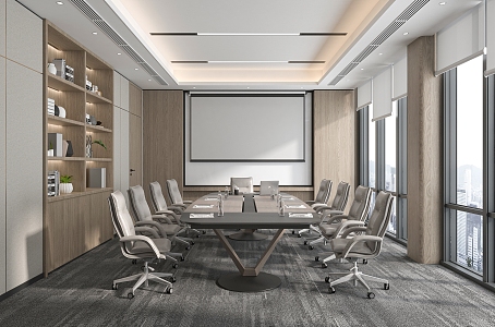 Modern Conference Room 3d model