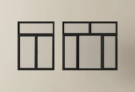 modern windows glass windows casement windows floor-to-ceiling windows bay windows doors and windows 3d model