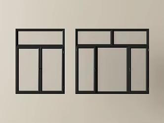 modern windows glass windows casement windows floor-to-ceiling windows bay windows doors and windows 3d model