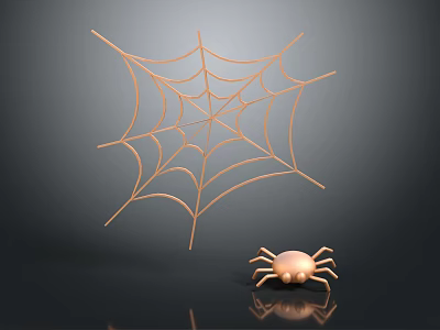 Modern spider web spider 3d model Modern spider web spider 3d model
