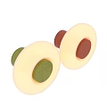 Modern Minimalist Wall Light With Round White Shade And Brown Base