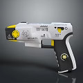 Medical Device With Safety Security Features 50000 Volts White Yellow Black Ergonomic Design