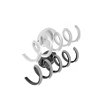 Modern Spiral Design Wall Lamps for Interior Decor with White Spiral and Black Silver Bases