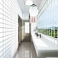 Modern Open Space Room With Bunk Beds Desk Chair Storage Cabinets White Wood Good Lighting