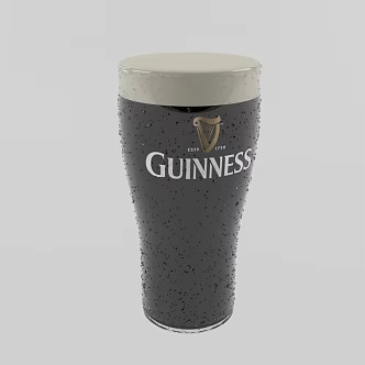Beer Cup Coke Cup Glass 3d model