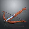 Traditional Wooden Crossbow With Metal Components And Strong Bowstring For Hunting