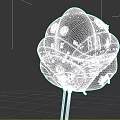 alien battle machine alien science and technology ball sci-fi vehicle 3d model