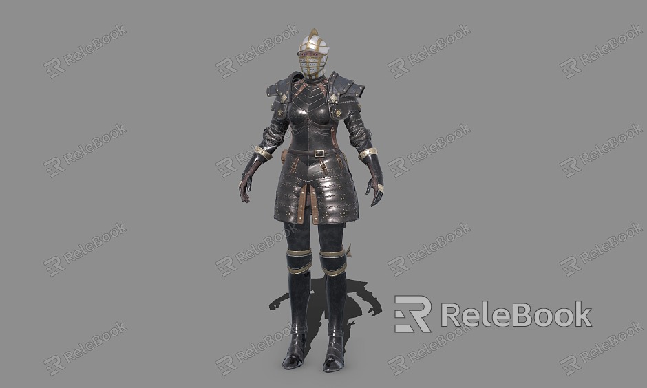 Commander of the Knights Female Warrior Captain model