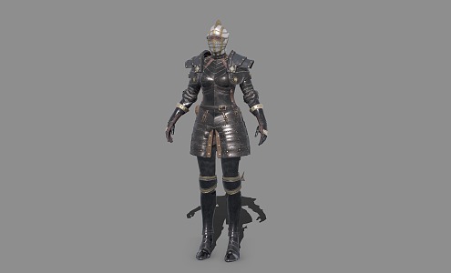 Commander of the Knights Female Warrior Captain 3d model