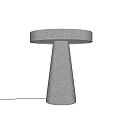 Quiet table lamp Gypsum table lamp 3d model