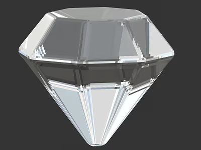 High Quality Sparkling Brilliant Cut Diamond Gemstone For Luxury Jewelry Design 3d model