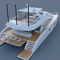 Luxury Yacht Featuring Sailboat Speedboat And Multiple Cars Trucks In