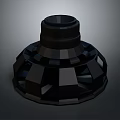 High Quality Black Automotive Parts With Complex Geometric Structure And Multi layer Design 3d model