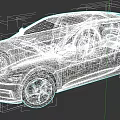 Modern White Sporty Car Featuring Streamlined Body Sleek Exterior And Alloy Wheels