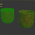 Orange Woven Baskets Ideal For Small Animals Such As Kittens Or Puppies