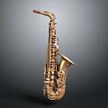 Home Decorative Brass Saxophone With Polished Surface And Classic Design