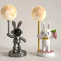 Rabbit Moon Table Lamp 3d model