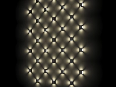 Modern Recessed Downlights and Spotlights in Grid Pattern for Ambient Lighting 3d model