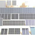 Solar Panels Industrial Equipment With Various Types And High Efficiency Modules 3d model