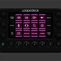 Launchpad MIDI Controller With Black Body Pink Square Buttons And Knobs For Music Production