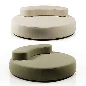 Modern Round Sofa 3d model