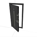 Modern Security Doors Featuring Dark And Light Designs With Metal Handles And Glass Patterns