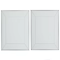 Two Framed Decorative Wall Art With Wooden Frames Dried Flowers And White Vase Pitcher