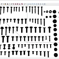 Assorted Metal Screws and Bolts Collection With Different Sizes and Head Types 3d model