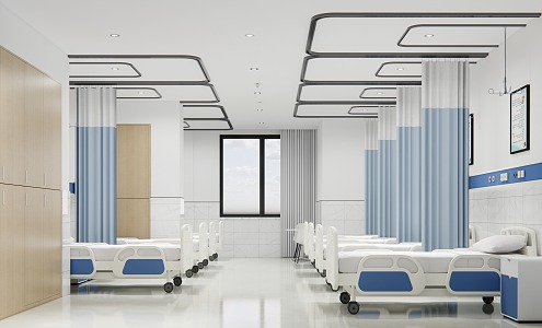 Modern ward Simple hospital ward 3d model