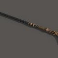 Blade Crescent Shovel Spear Axe Single Piece Halberd Blade Game Weapon Cold Weapon Long Handle Weapon Low Face Number Super Realistic High Precision Video Grade 3d model
