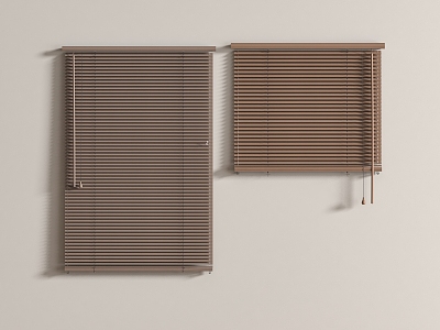 New Chinese-style Venetian Blinds Roller Blinds 3d model