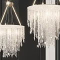 Elegant Modern Crystal Chandelier With Hanging Pendants For Living Room Lighting