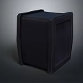 Black Cube Shaped Household Item For Home Storage And Decoration