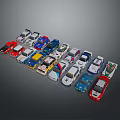 Colorful Toy Cars In Multiple Colors And Styles For Kids Play And