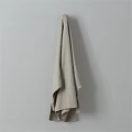 Soft Light Gray Hanging Towel For Daily Bathroom Use Essentials 3d model