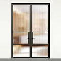 Modern Black Metal Door Handle For Stylish Glass Door Interior Design