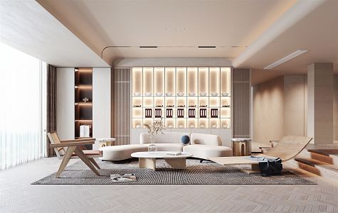 modern living room 3d model