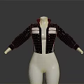 Stylish Black Leather Jacket With Metal Buttons Long Sleeves And Short Length