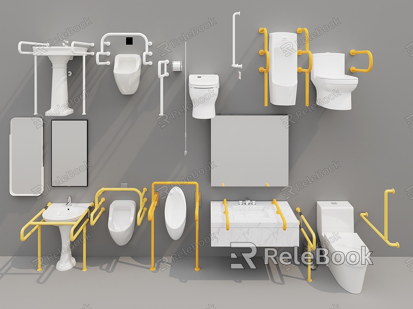 Barrier-free toilet Handicap barrier-free toilet barrier-free urinal barrier-free hand basin model