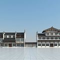 Chinese ancient Huizhou architecture 3d model