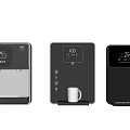 HOCHEN Modern Black Water Dispensers With Digital Display And Cup