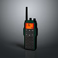 Green And Black Doorbell Featuring Antenna Orange Screen Digital Display Buttons And Grille