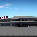 Lanzhou Xigu Commercial Industrial Park With Modern Design Glass Curtain Walls And Spacious Plaza