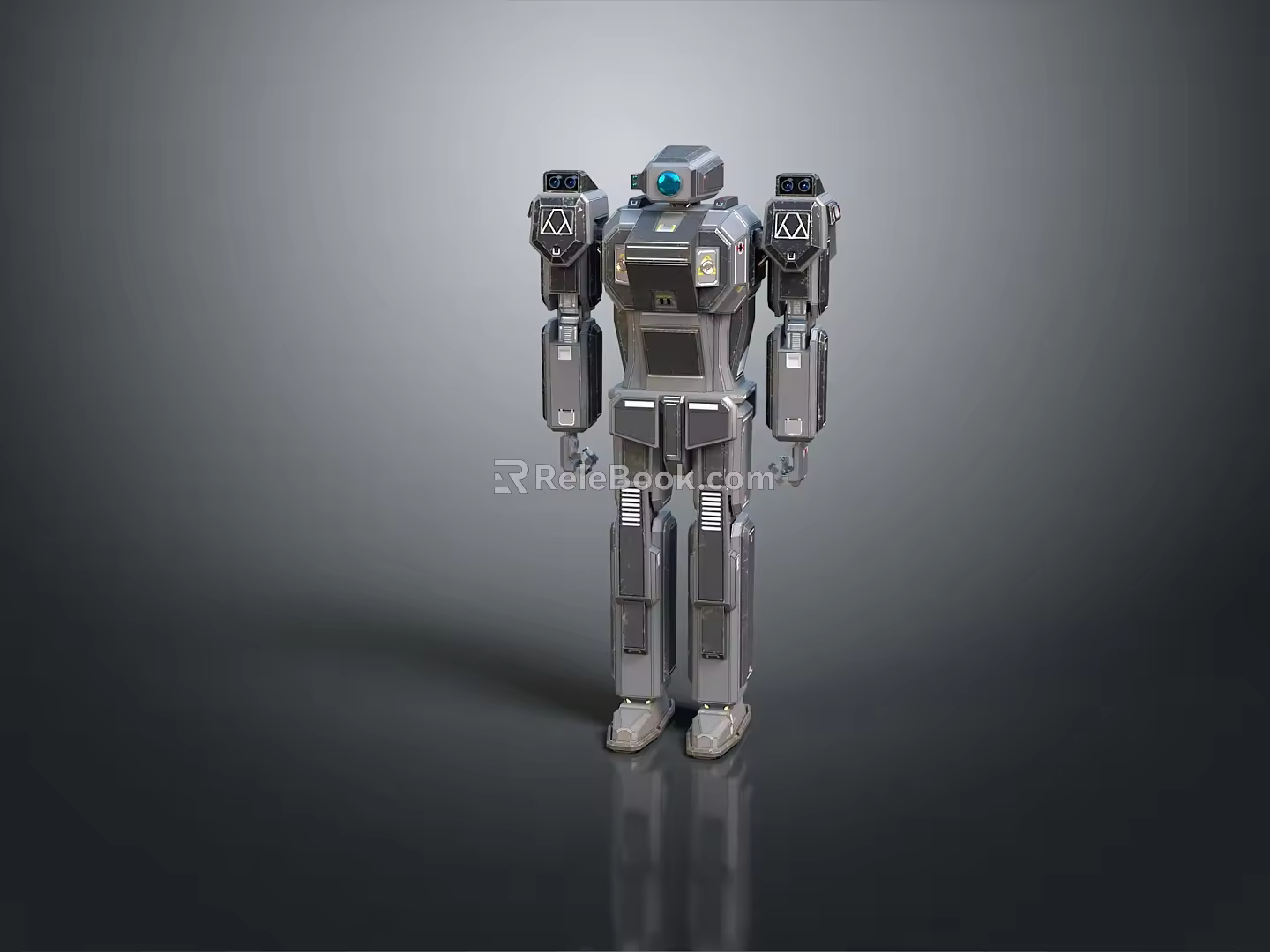 Robot Assistant Small Robot Butler Robot Butler Figure Game Figure 3d model
